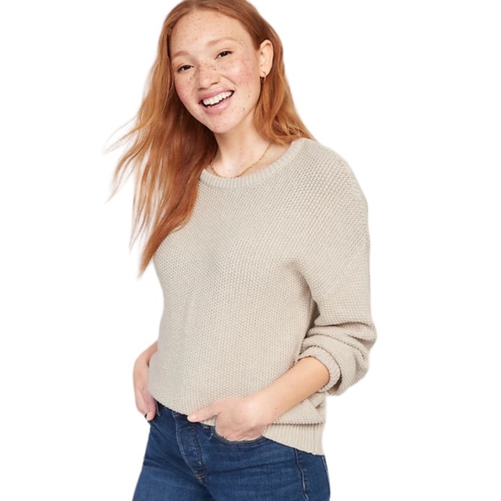 Old Navy Textured Knit Pullover Tunic Sweater